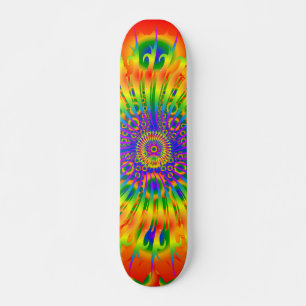 Rainbow Spiral / Fraktal Design: Benutzerdefiniert Skateboard