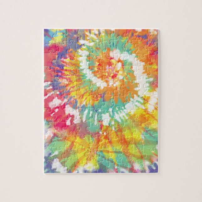 Rainbow Spiral Gefärbte Krawatte 8x10 (Vertikal)