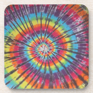 Rainbow Spiral Gefärbte Krawatte Untersetzer