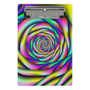 Rainbow Spiral Mini Klemmbrett