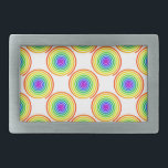Rainbow Spiral Muster Rechteckige Gürtelschnalle<br><div class="desc">Nahtlose Regenbogenspirale.</div>