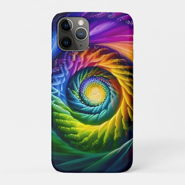 Rainbow Spiral Out Case-Mate iPhone Hülle (Rückseite)
