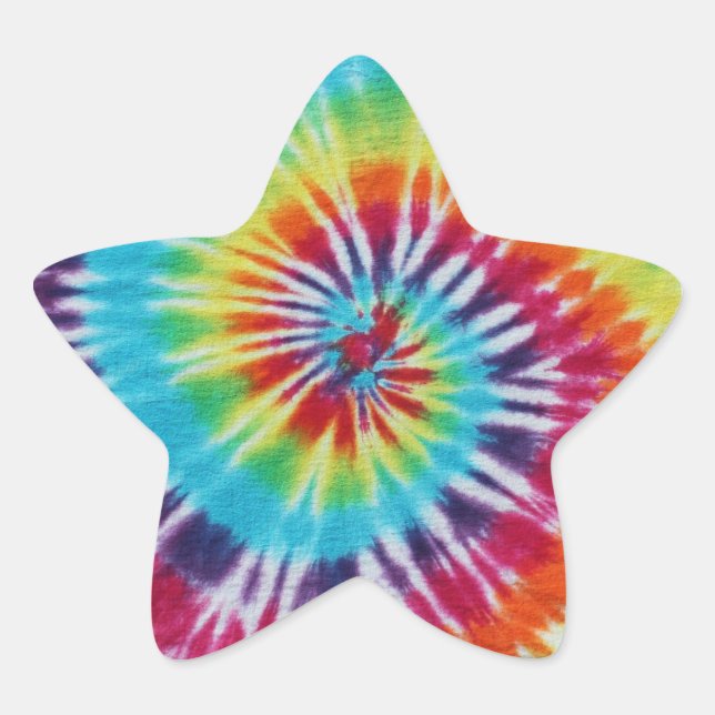 Rainbow Spiral Stern-Aufkleber (Vorderseite)