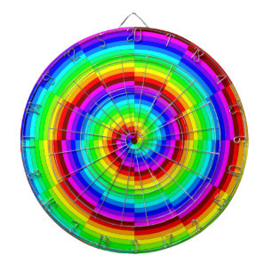 Rainbow Spiral von Kenneth Yoncich Dartscheibe