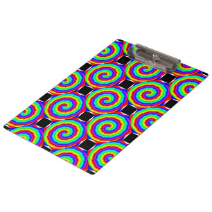 Rainbow Spiral von Kenneth Yoncich Klemmbrett