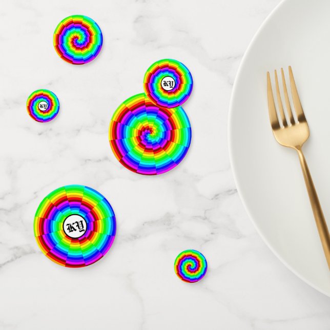 Rainbow Spiral von Kenneth Yoncich Konfetti (Gruppe)