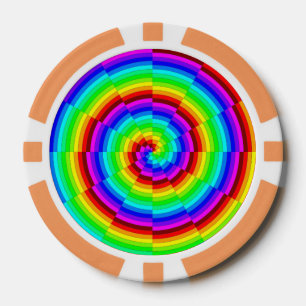 Rainbow Spiral von Kenneth Yoncich Pokerchips