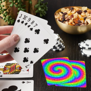Rainbow-Spiralmosaik Spielkarten