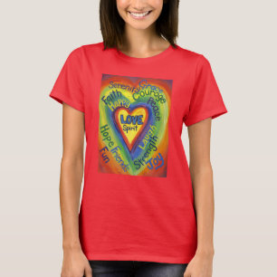 Rainbow Spirit Heart Liebe Art Custom Shirt