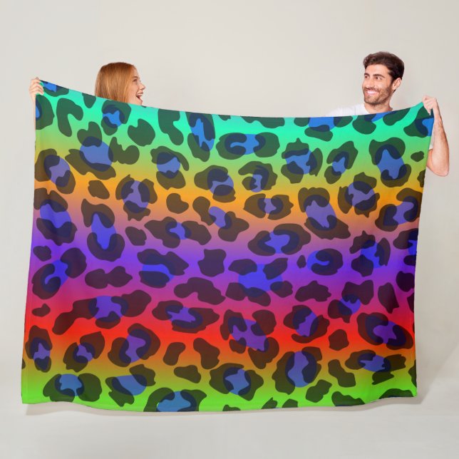Rainbow Splash 60x80 Fleece Blanket (Beispiel)