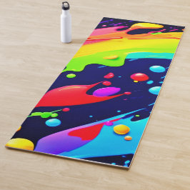 Rainbow Splash Art Yogamatte