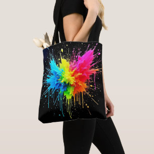 Rainbow Splash Powder Art Tasche