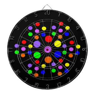Rainbow Spots Dart Board Dartscheibe