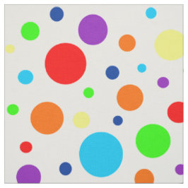 Rainbow Spots Fabric Stoff
