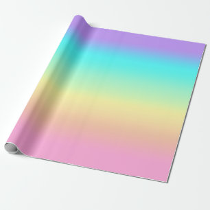 Rainbow Spring Pasteten in Gradient Stripes Geschenkpapier
