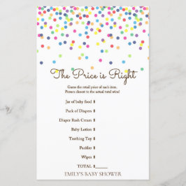 Rainbow Sprinkle Baby Showspiel DRUCKT