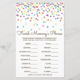 Rainbow Sprinkle Baby Showspiel DRUCKT