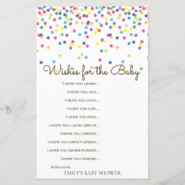 Rainbow Sprinkle Baby Showspiel DRUCKT