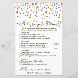 Rainbow Sprinkle Baby Showspiel DRUCKT