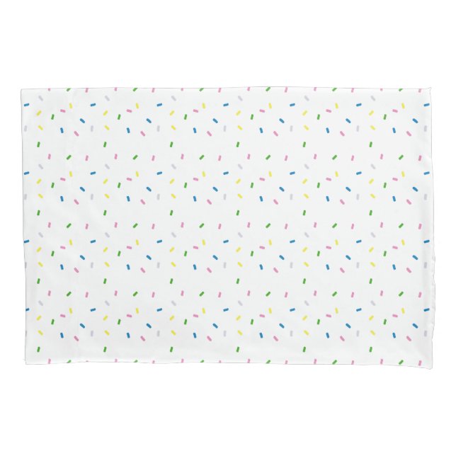 Rainbow Sprinkle Muster Gehäuse Kissenbezug (Vorderseite)