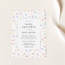 Rainbow Sprinkles Baby Sprinkle Einladung