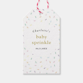 Rainbow Sprinkles Baby Sprinkle Einladung Geschenkanhänger