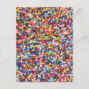 Rainbow-Sprinkles Postkarte