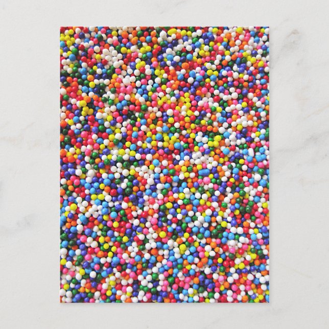 Rainbow-Sprinkles Postkarte (Vorderseite)
