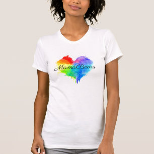 Rainbow Spritzer Herzstück Shirt