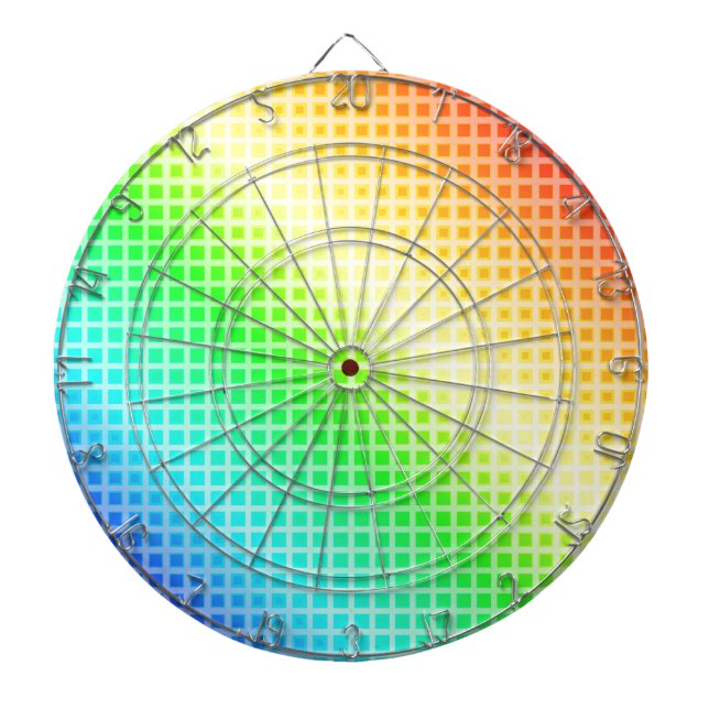 Rainbow Squares Dartscheibe (vorne)
