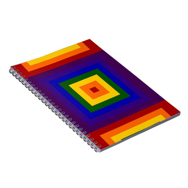 Rainbow Squares Notizblock (Rechte Seite)
