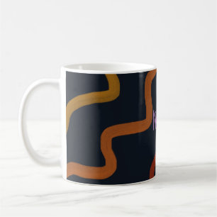 Rainbow Squiggle Kaffeetasse