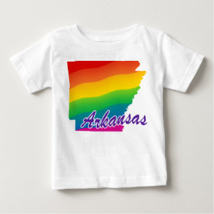 Rainbow-Staat von Arkansas Baby T-shirt
