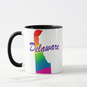 Rainbow-Staat von Delaware Tasse