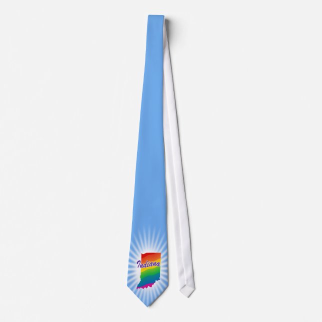 Rainbow-Staat von Indiana Krawatte (Vorderseite)