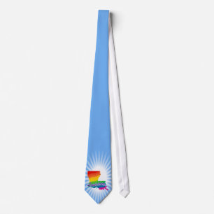 Rainbow-Staat von Louisiana Krawatte