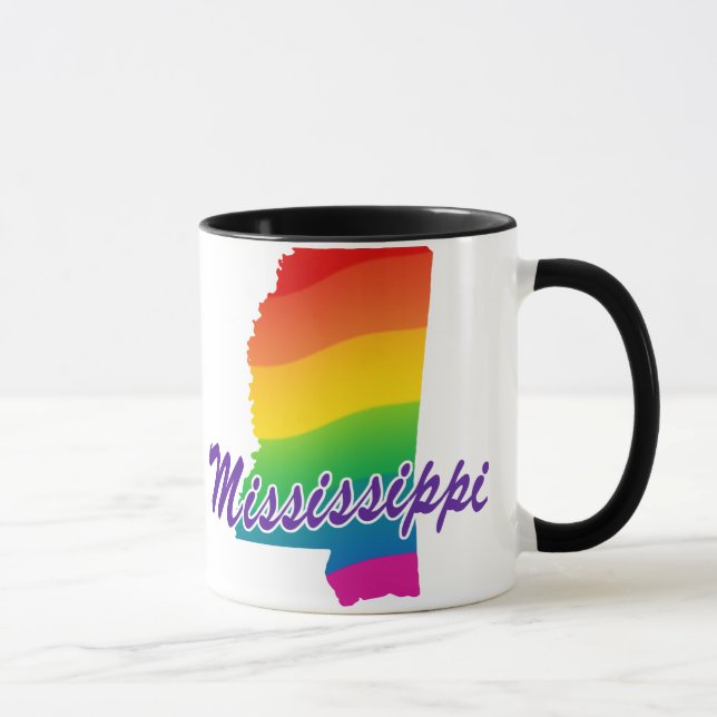 Rainbow-Staat von Mississippi Tasse (Rechts)