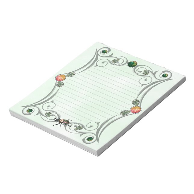 Rainbow Stag Beetle Notizblock (Rotiert)