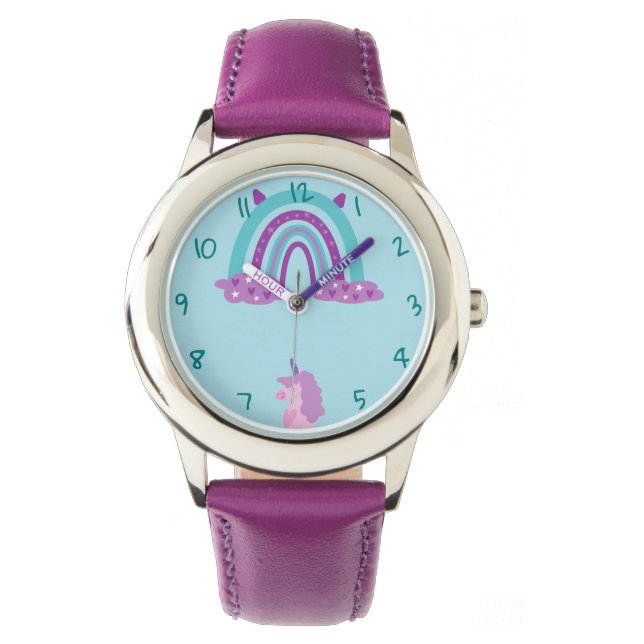 Rainbow Stainless Steel Watch Armbanduhr (Vorderseite)