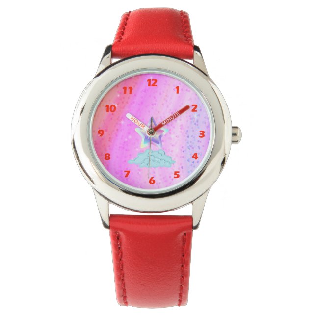 Rainbow Stainless Steel Watch Armbanduhr (Vorderseite)