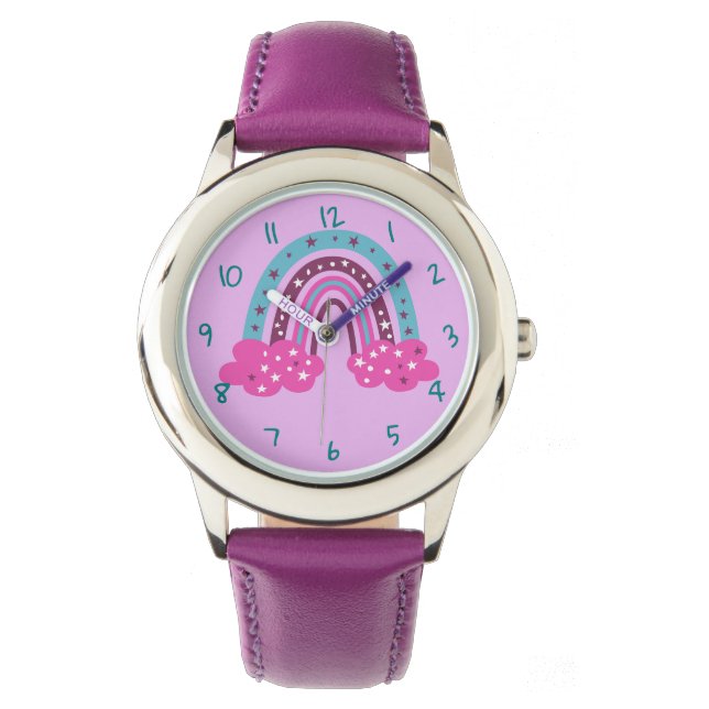 Rainbow Stainless Steel Watch Armbanduhr (Vorderseite)