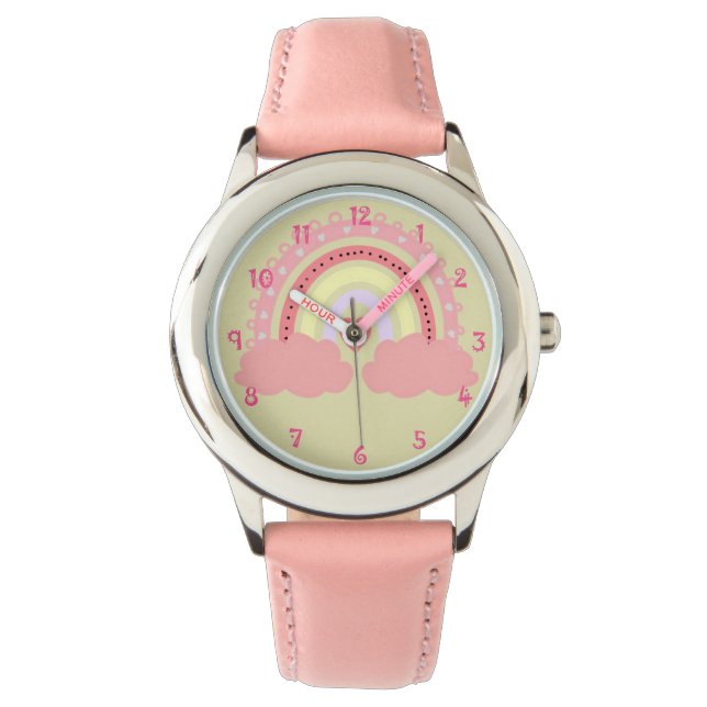Rainbow Stainless Steel Watch Armbanduhr (Vorderseite)