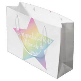 Rainbow Star Baby Dusche Große Geschenktüte
