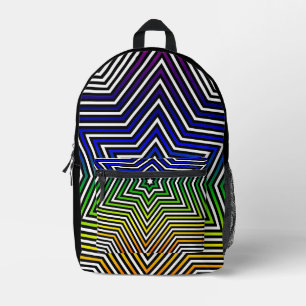 Rainbow Star Pattern Alles über den Rucksack