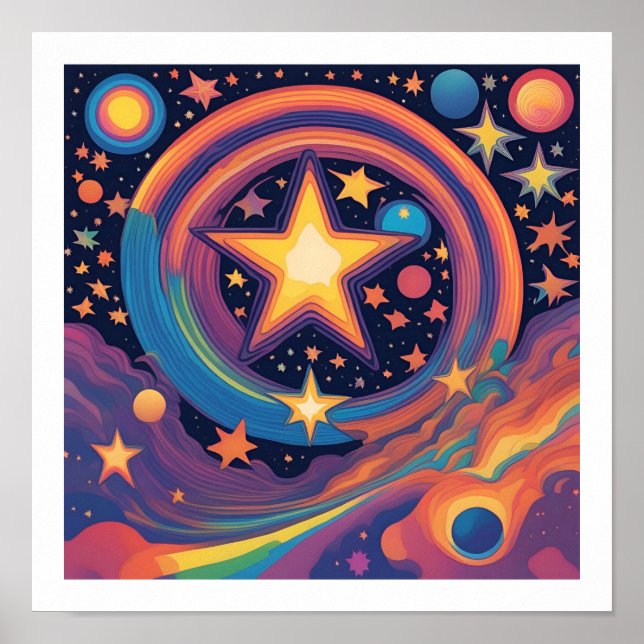 Rainbow Star Poster (Vorne)