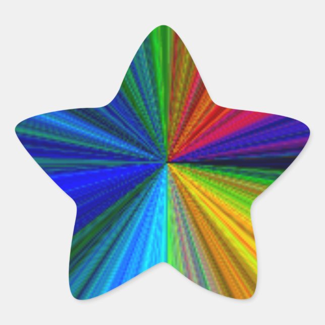 Rainbow Star Sticker (Vorderseite)