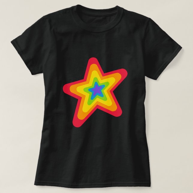 Rainbow Star T-Shirt (Design vorne)