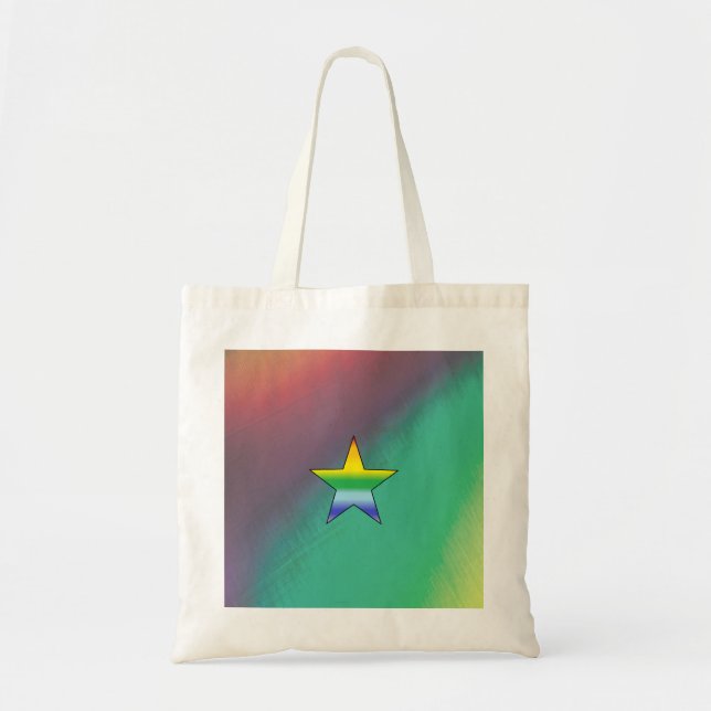 Rainbow Star Tragetasche (Vorne)