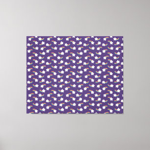 Rainbow Stars Canvas Print Leinwanddruck