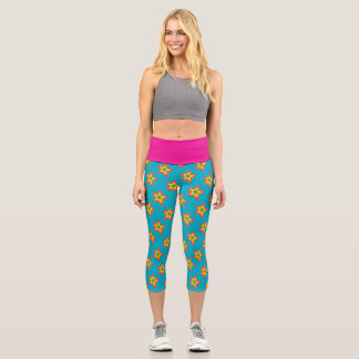Rainbow Stars Capri Leggings